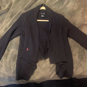 RALPH LAUREN EUROPE OPEN FRONT SWEATER